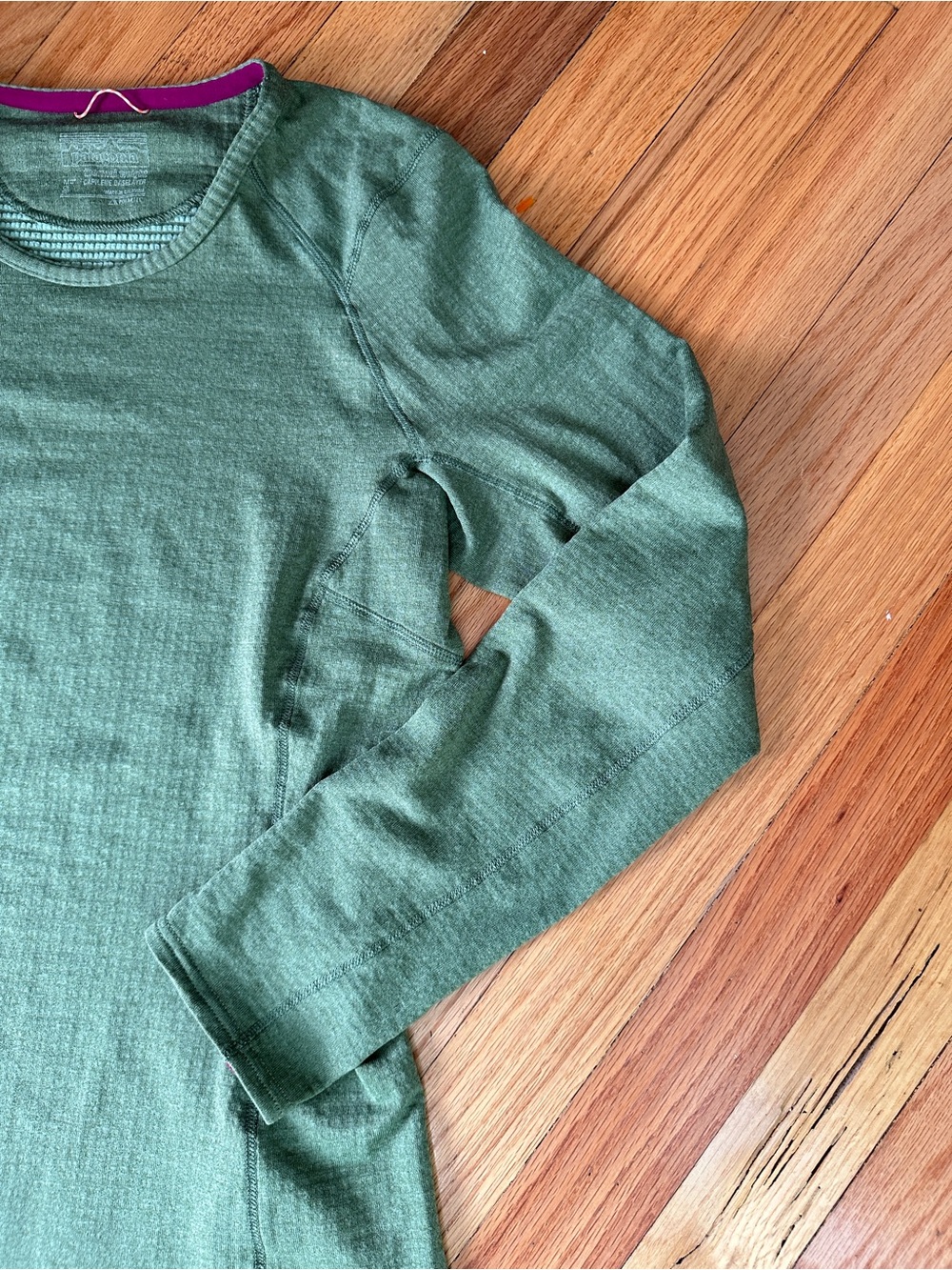 Patagonia Capilene 3 Midweight Crew Baselayer Top Women’s M OlivGreen Long Sleev - Picture 2 of 13
